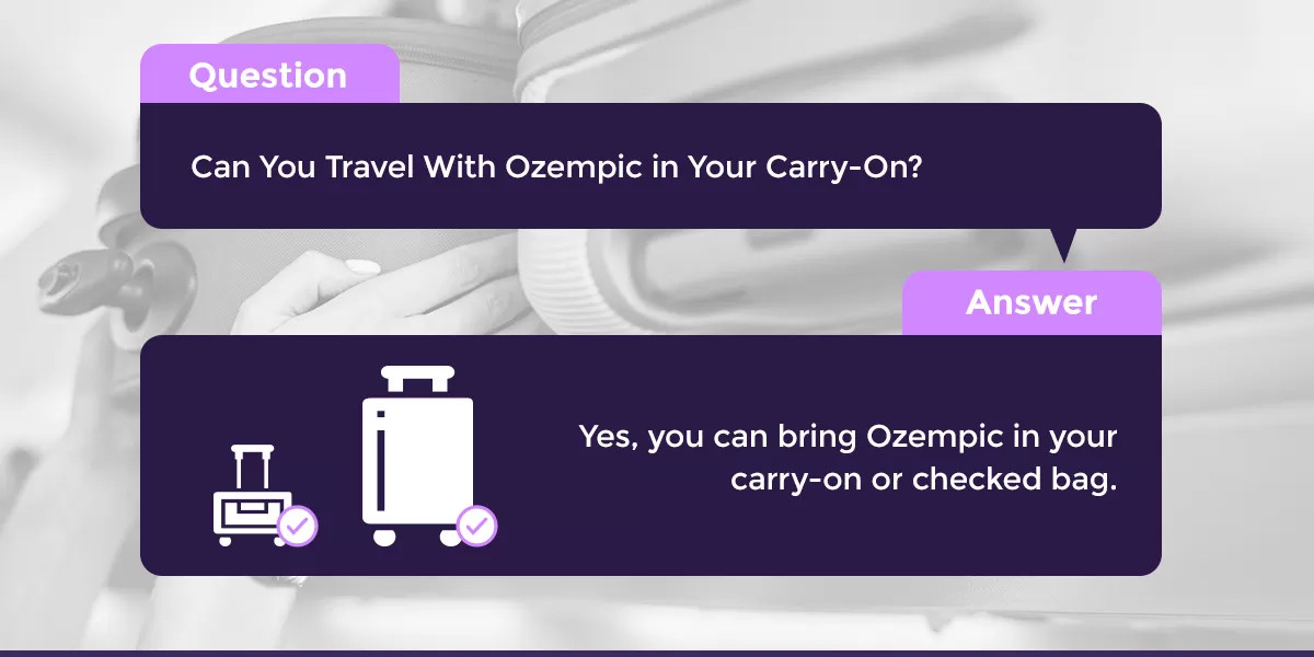Ozempic in carry-on luggage for safe travel