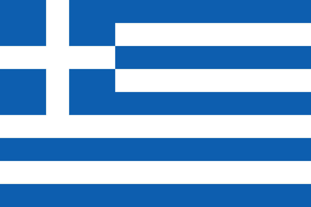 Greek flag on a sunny day