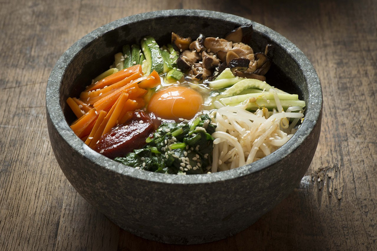 Bibimbap, a popular Korean dish