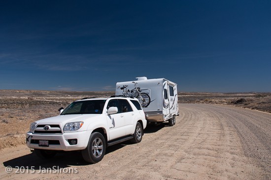 The dirt road to Chaco Canyon National Historic Park.