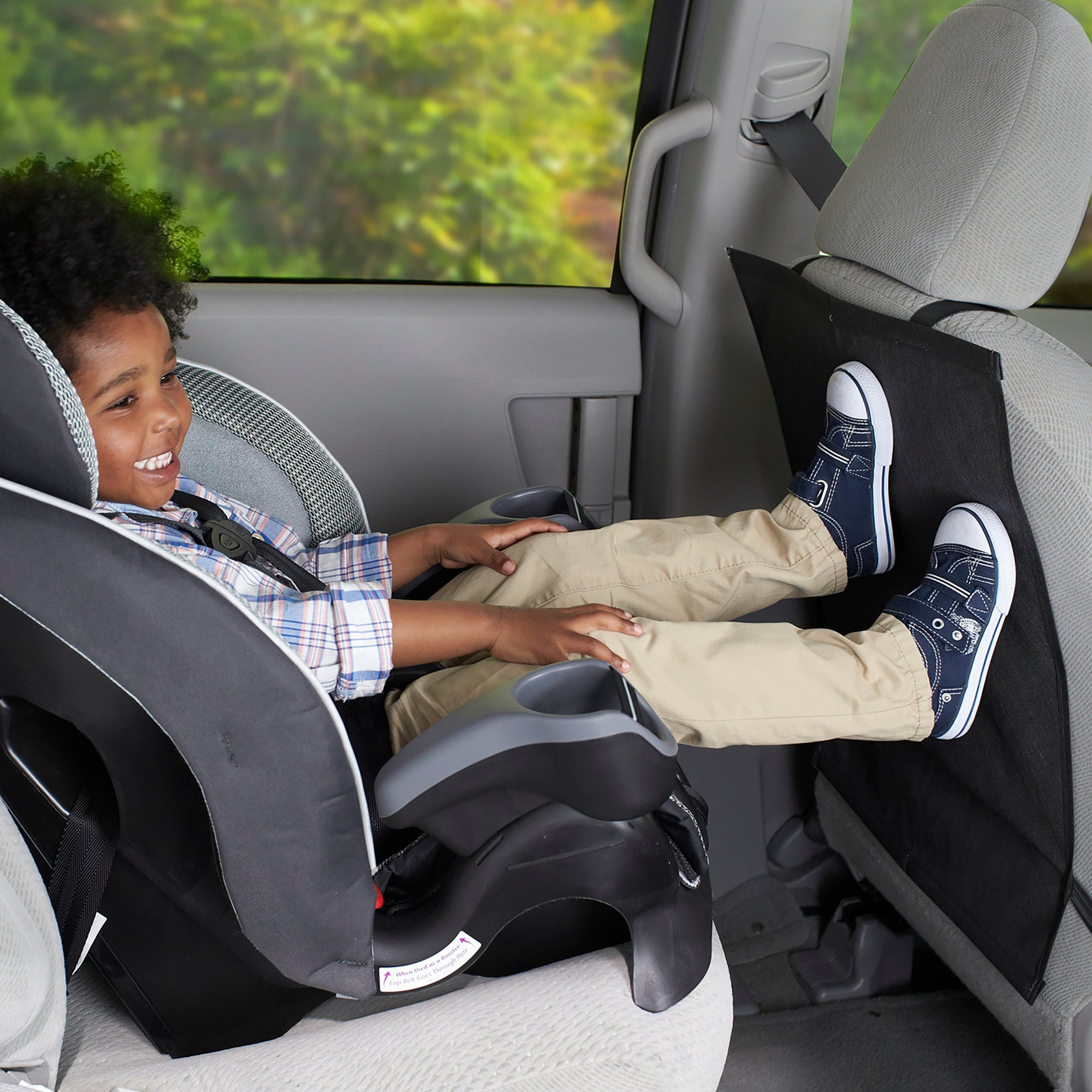 Baby with car accessories