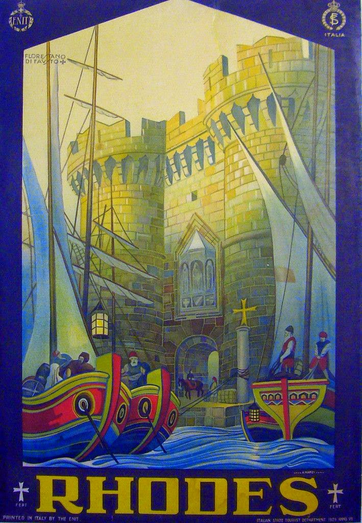 Rhodes travel poster 1927