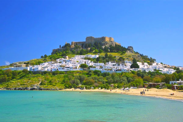 Island of Rhodes in Greece