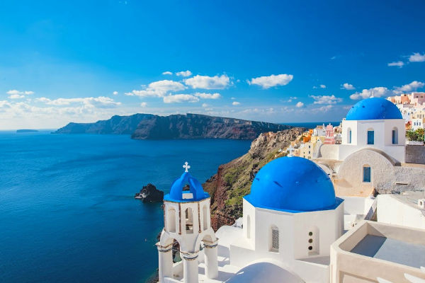 Santorini Island in Greece