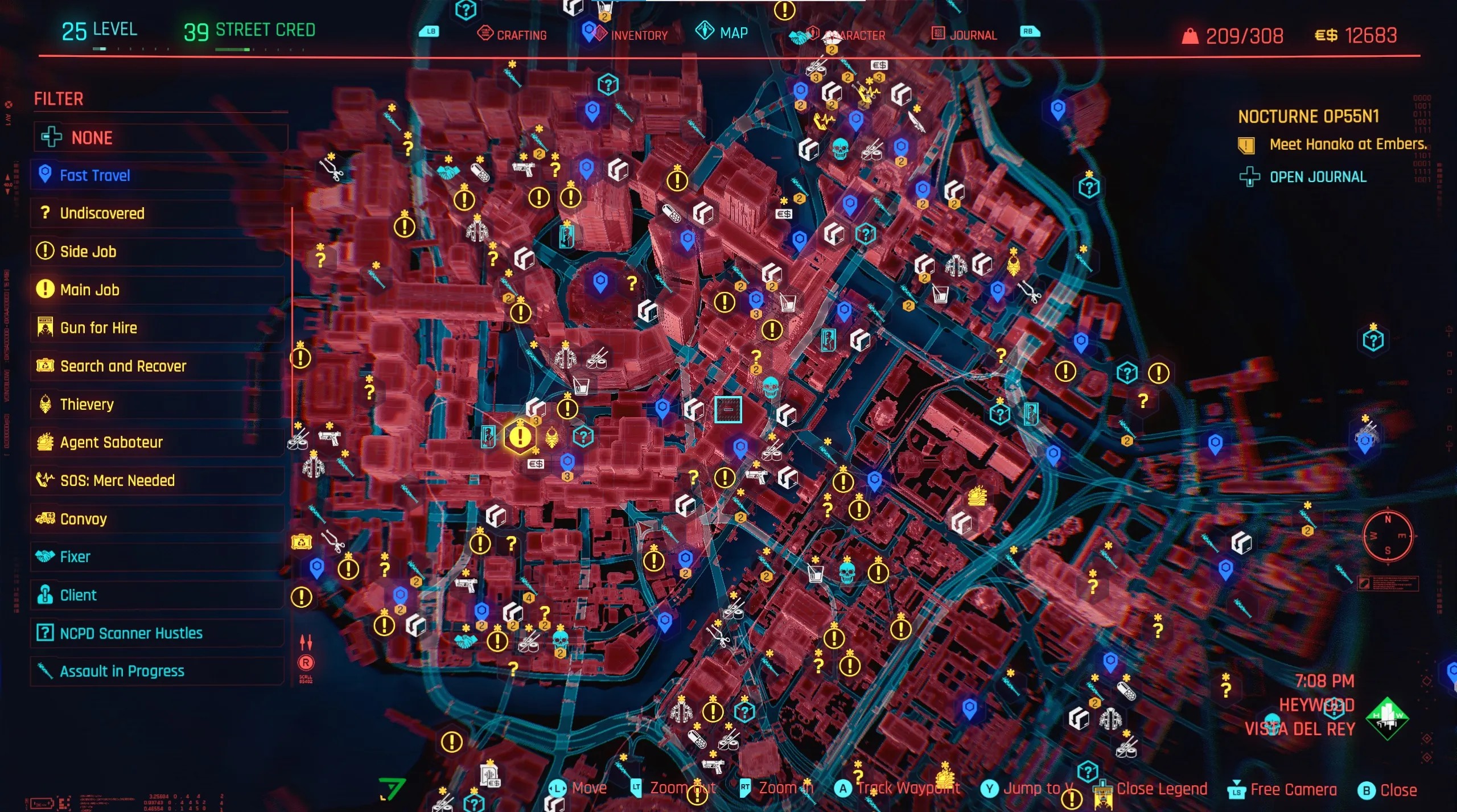 Cyberpunk fast travel terminal