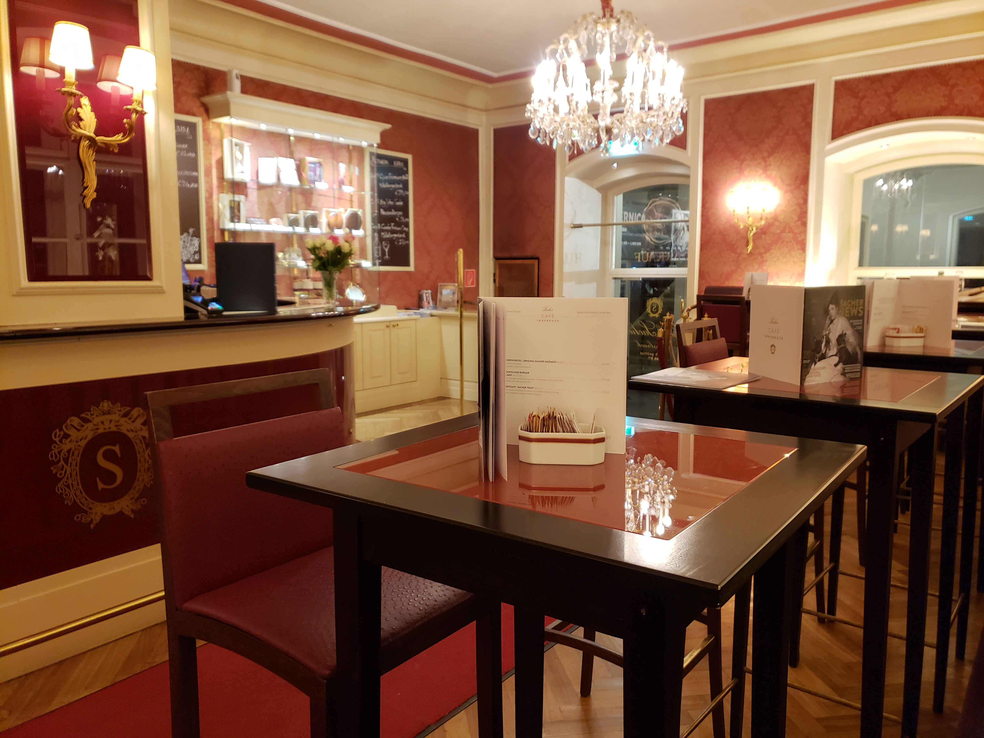 Sacher Torte at Café Sacher in Innsbruck