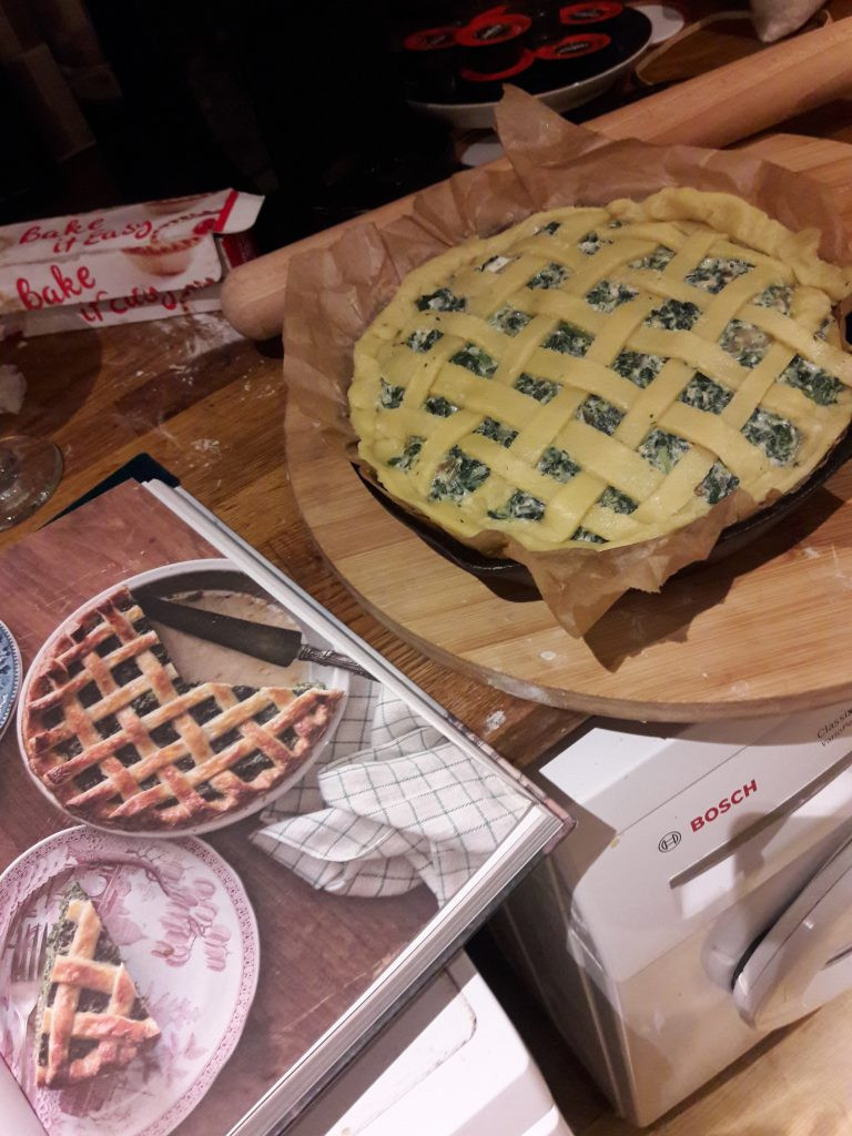 Baking a torta rustica from the book Tasting Rome — I promise that if I can do it, anyone can
