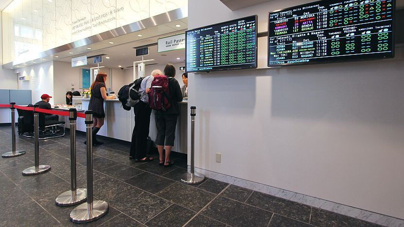 Rail Pass Exchange Counter at Tokyo Station