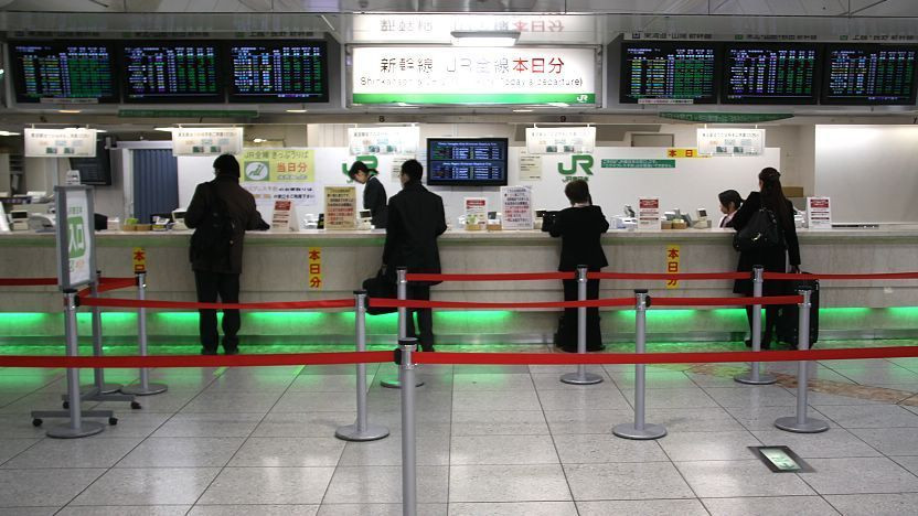 Seat reservations can be made at any JR ticket counter across Japan