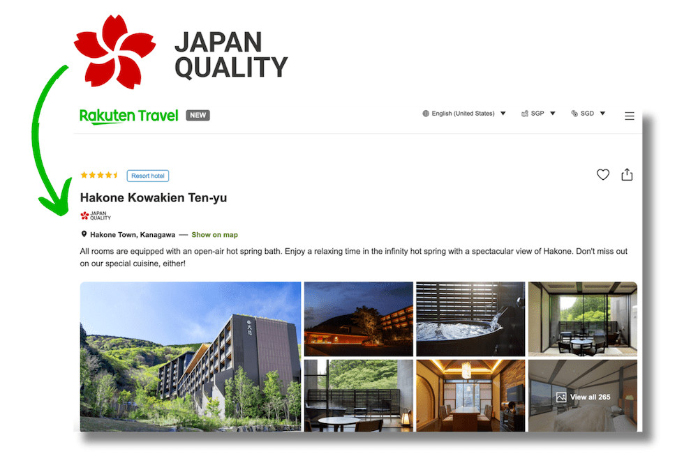 A serene view of a traditional Ryokan in Japan, highlighting the country’s dedication to quality accommodations and exceptional service.