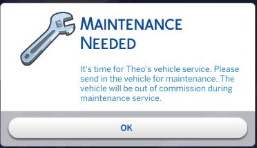 Sims 4 Fuel and Maintenance