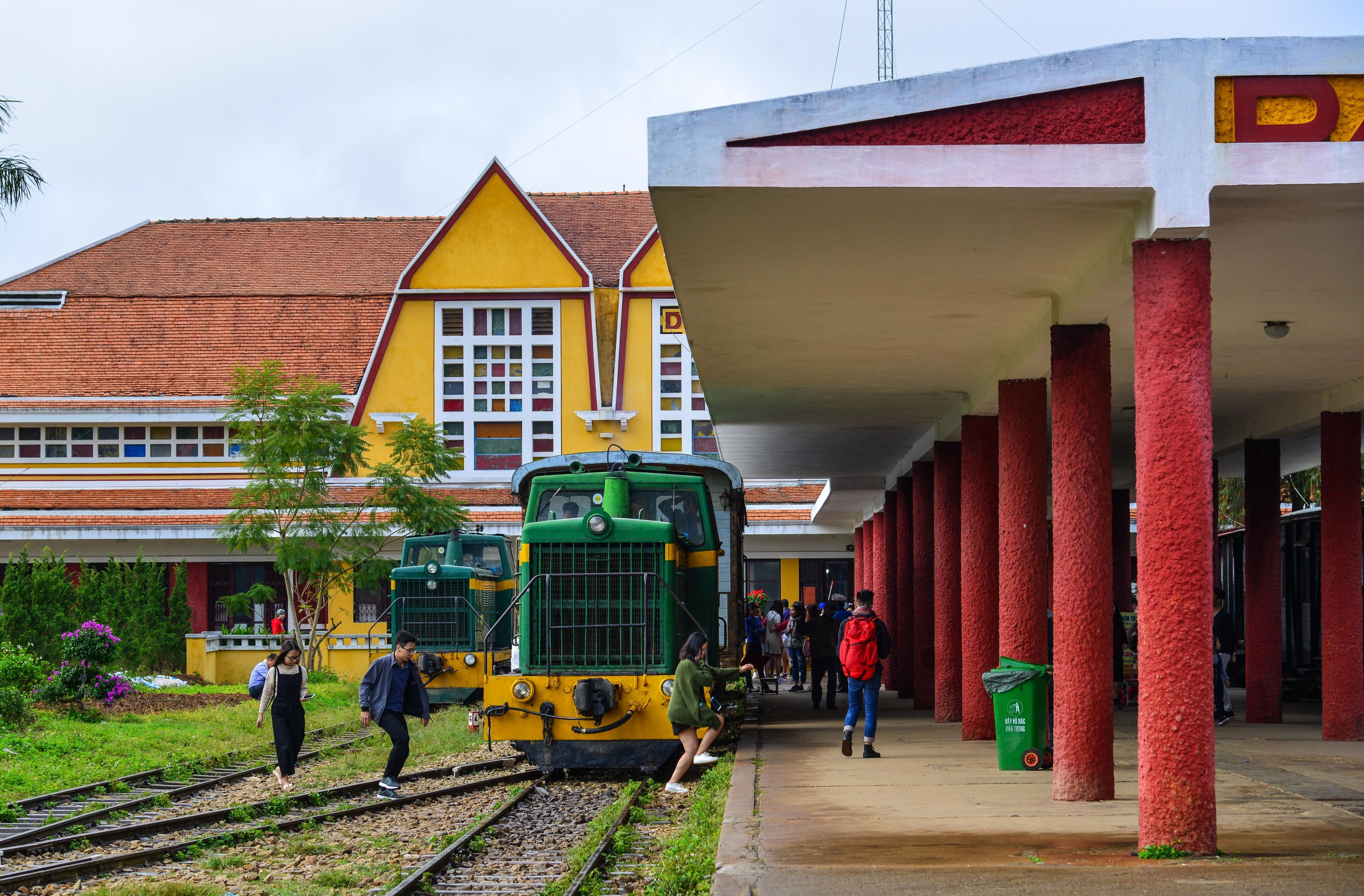 A 1930s railway station in Dalat, Vietnam