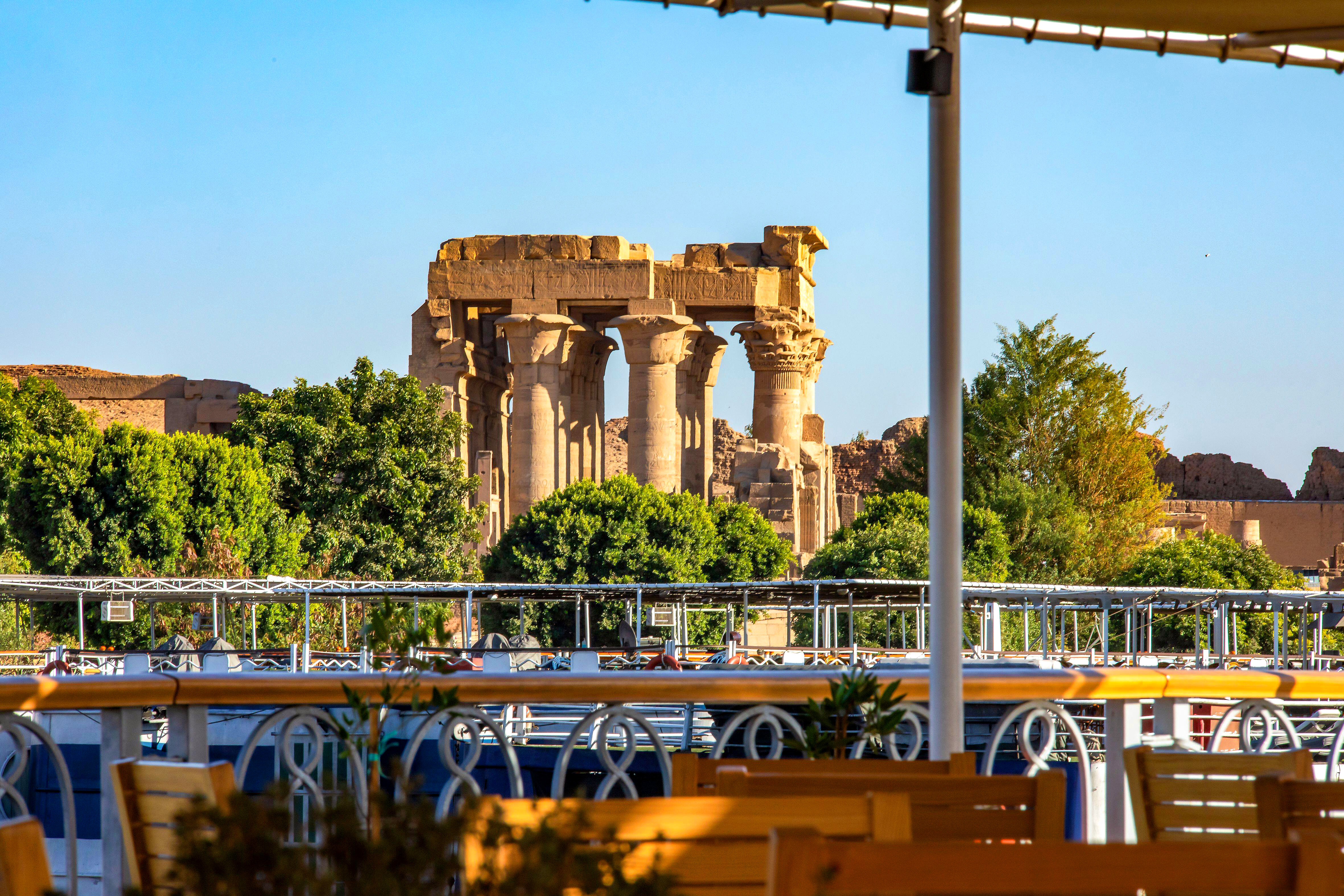 The Nile-side sanctuary of Kom Ombo, highlighting Egypt's ancient history