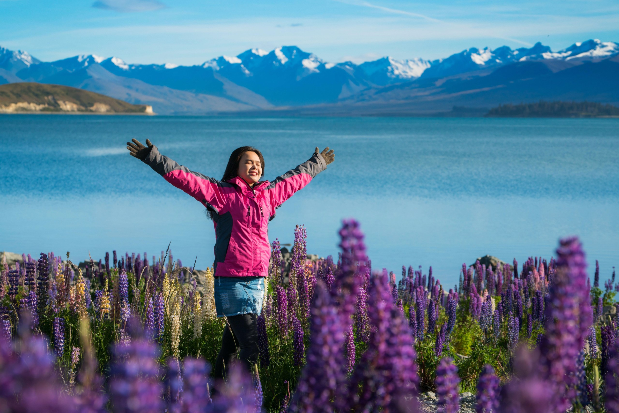 Enjoy Lake Tekapo on New Zealand's South Island.