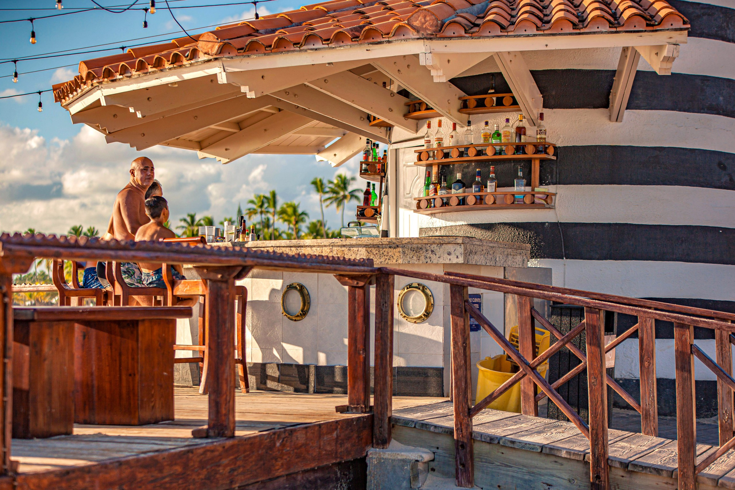 Dominican Republic's Beach Bar on Dominicus Beach