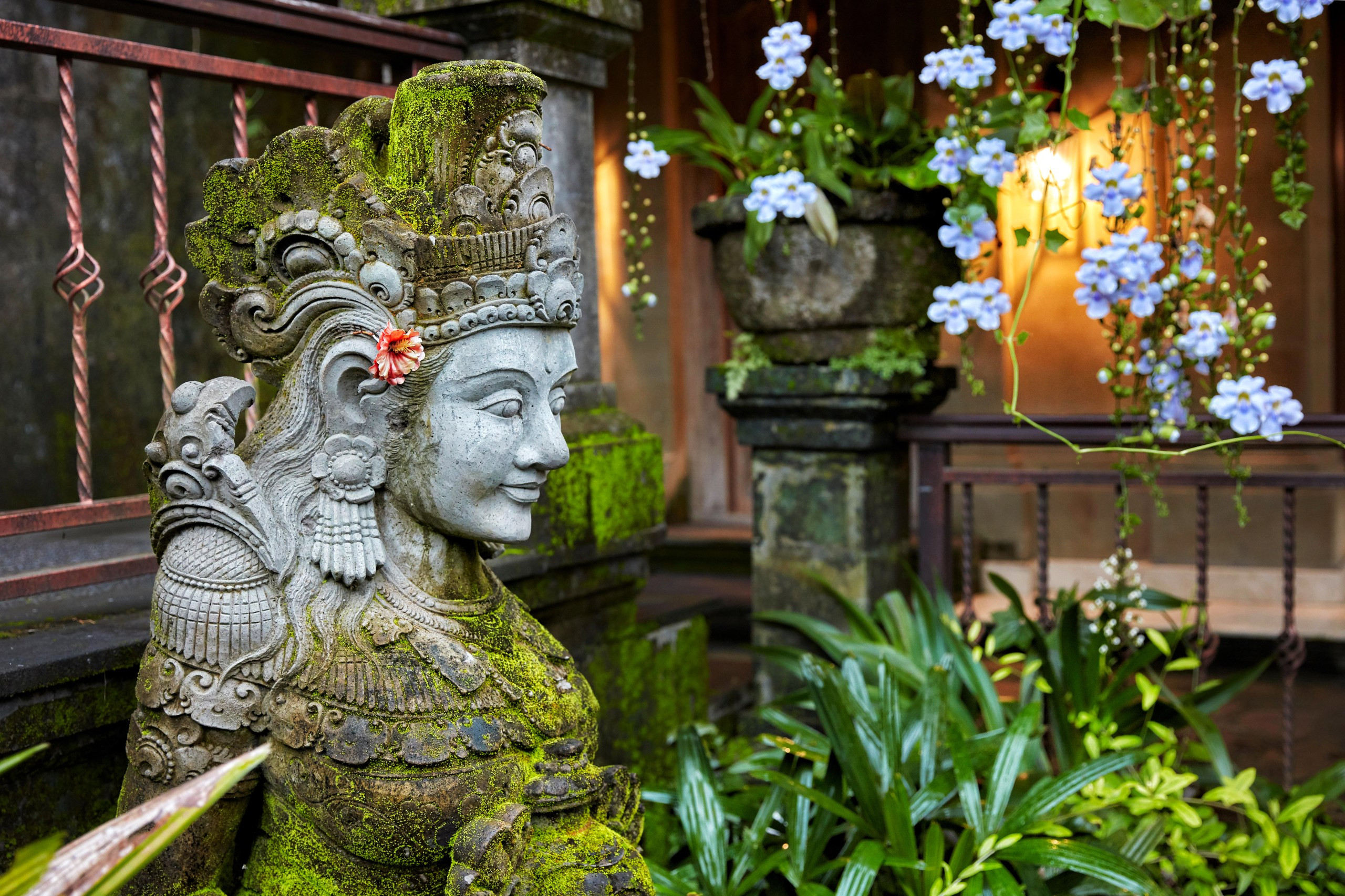 Hotel Tjampuhan Spa in Ubud, Bali, showcasing traditional architecture and lush greenery