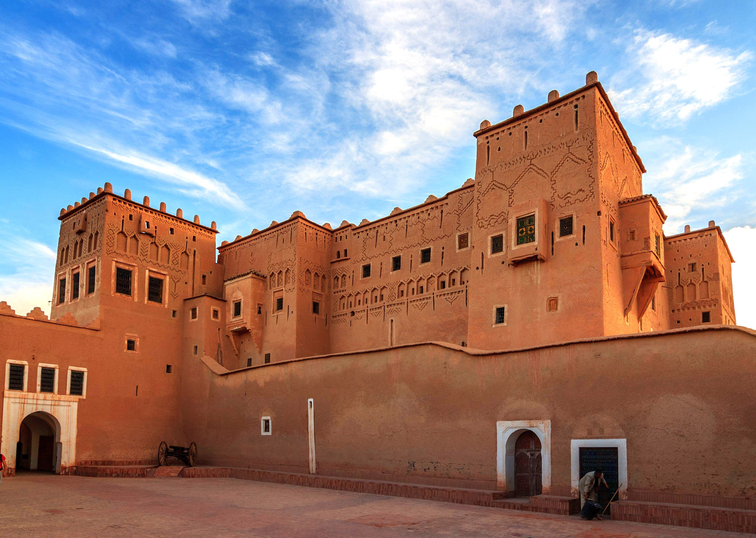 Kasbah Taourirt in Ouarzazate, showcasing Morocco's unique architecture