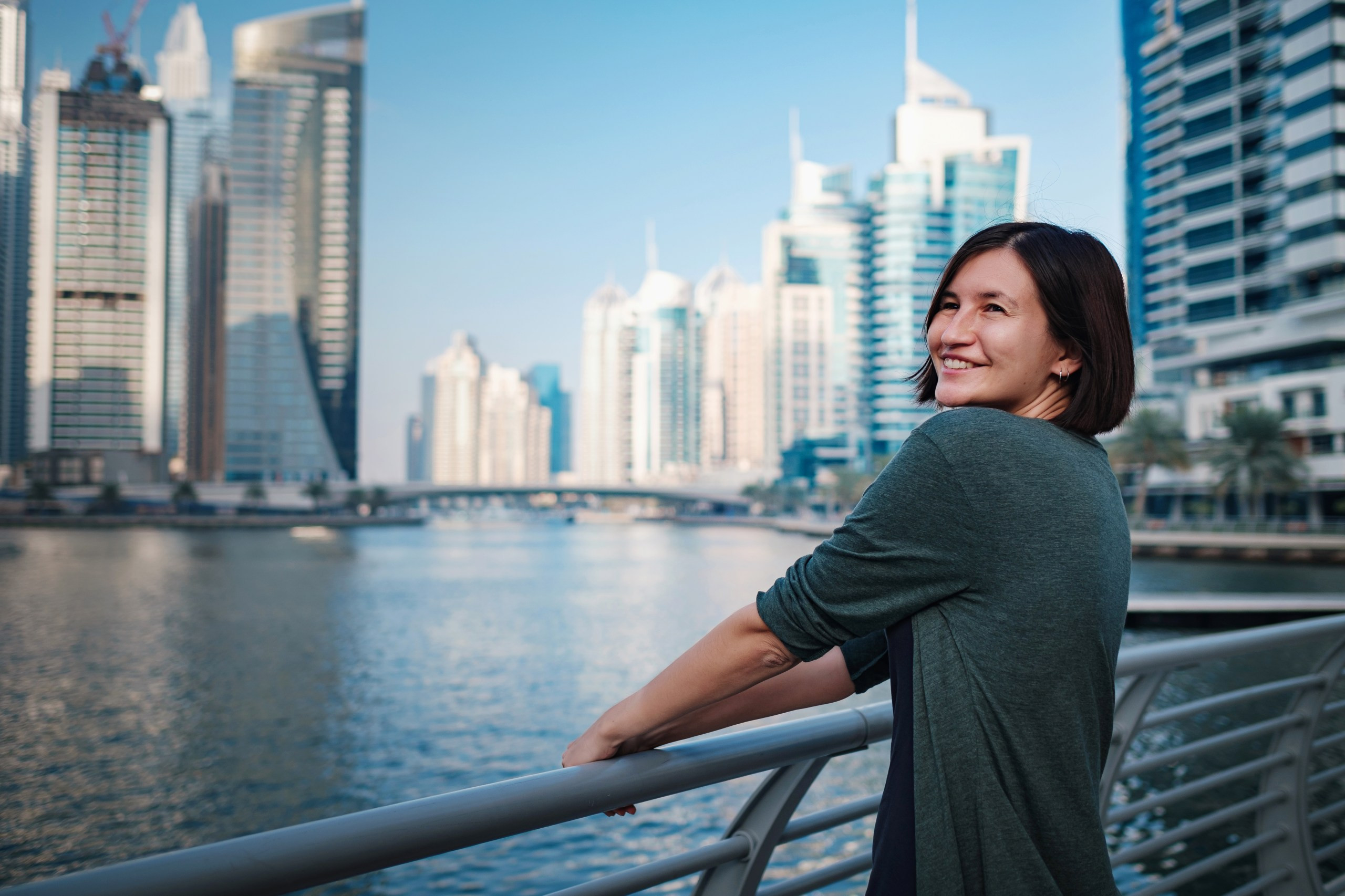 Tourist at Dubai Marina