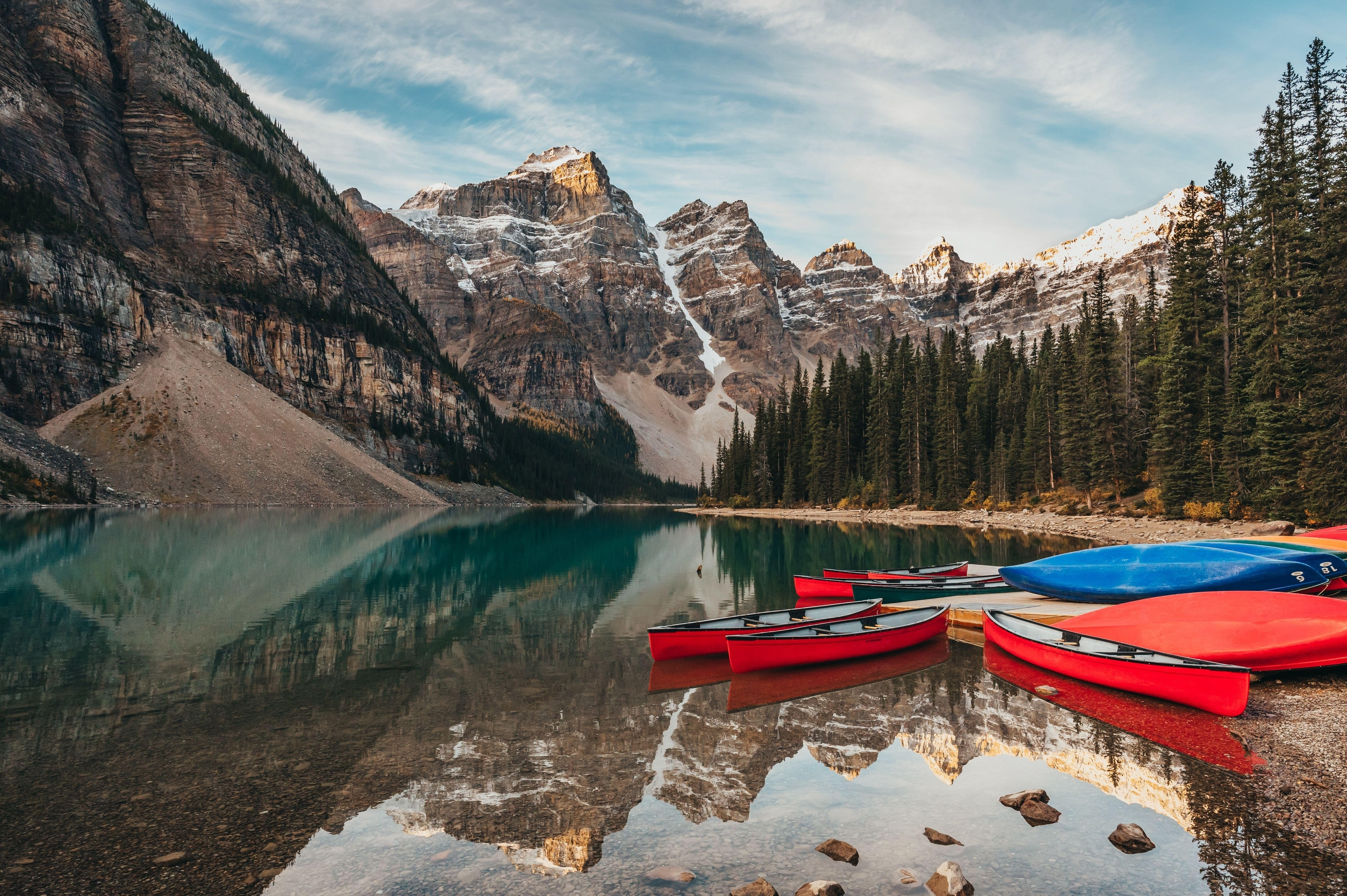 Tourists Enjoying the View of Lake Louise