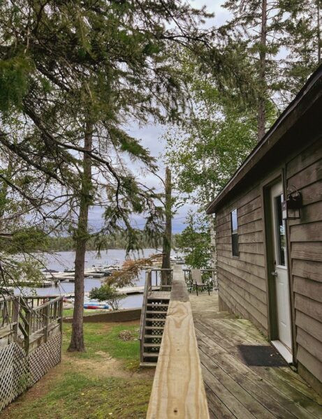 Thunder Bird Lodge Cabin East Exterior Rainy Lake View