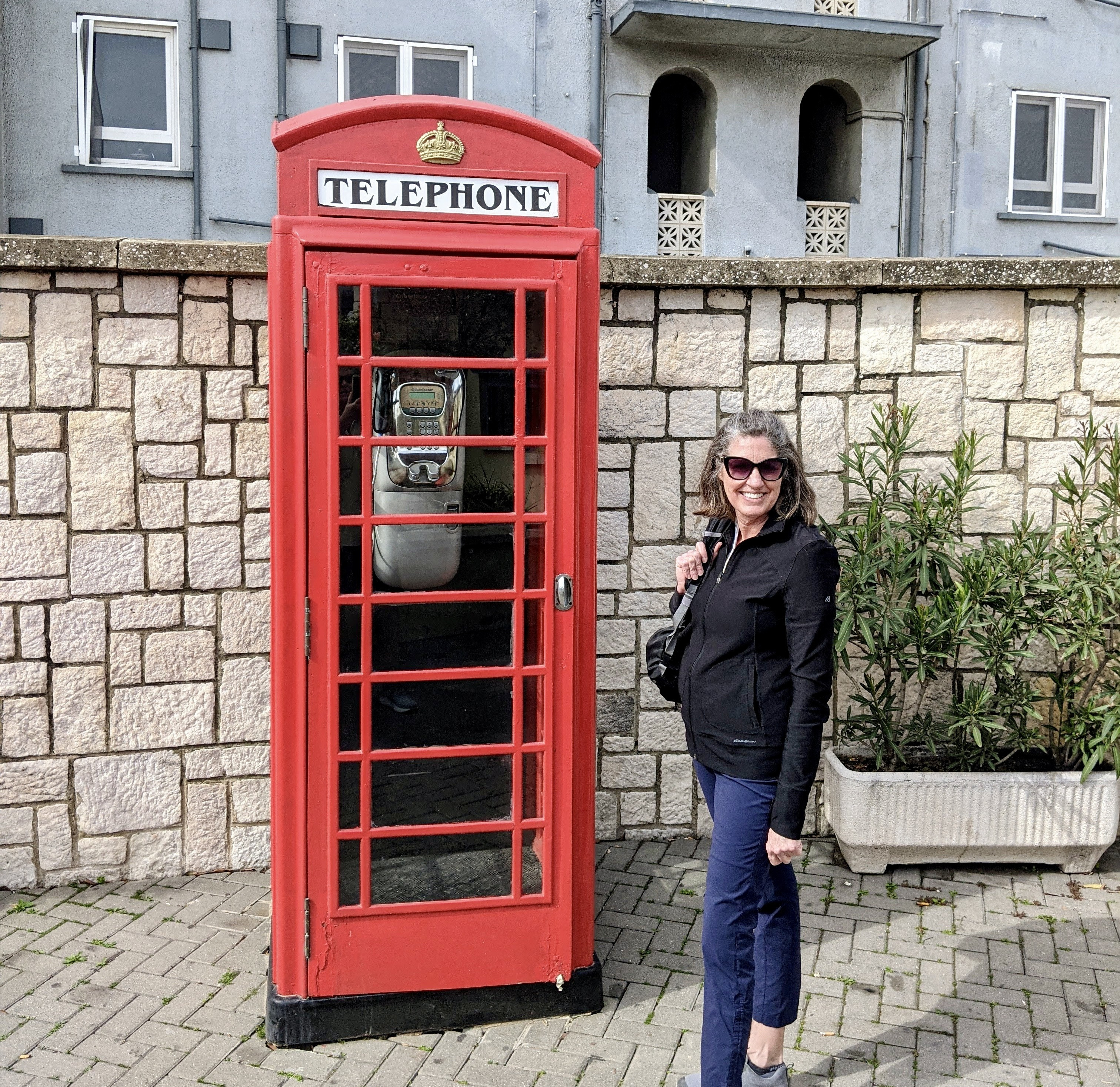 Red telephone booth in Gibraltar