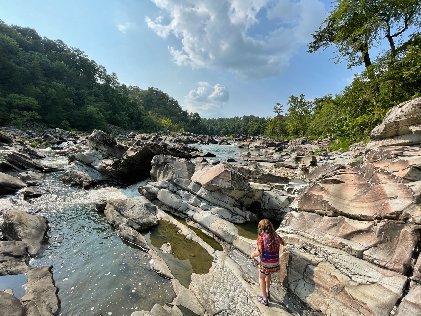 the falls area at cossatot river state park by coleyraeh