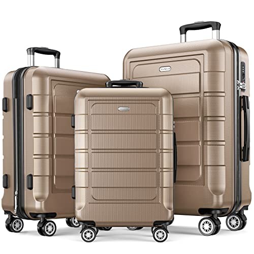 SHOWKOO Luggage Set Expandable