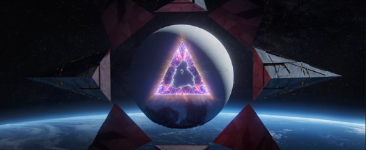 The Traveler firing a beam of Light at the Black Fleet