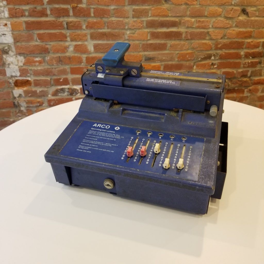 Vintage Farrington ARCO Manual Credit Card Imprinting Machine