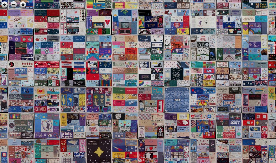 AIDS Memorial Quilt inaugural display on the National Mall