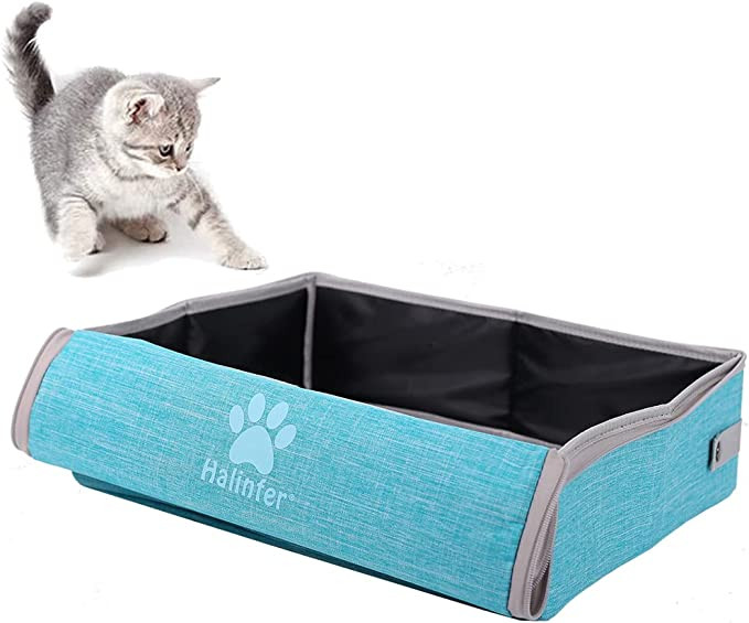Hanlifer Collapsible Litter Box folded