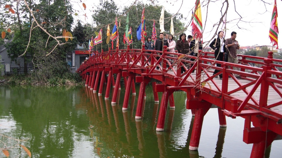 Exploring the The Huc Bridge, a cultural symbol in Hanoi