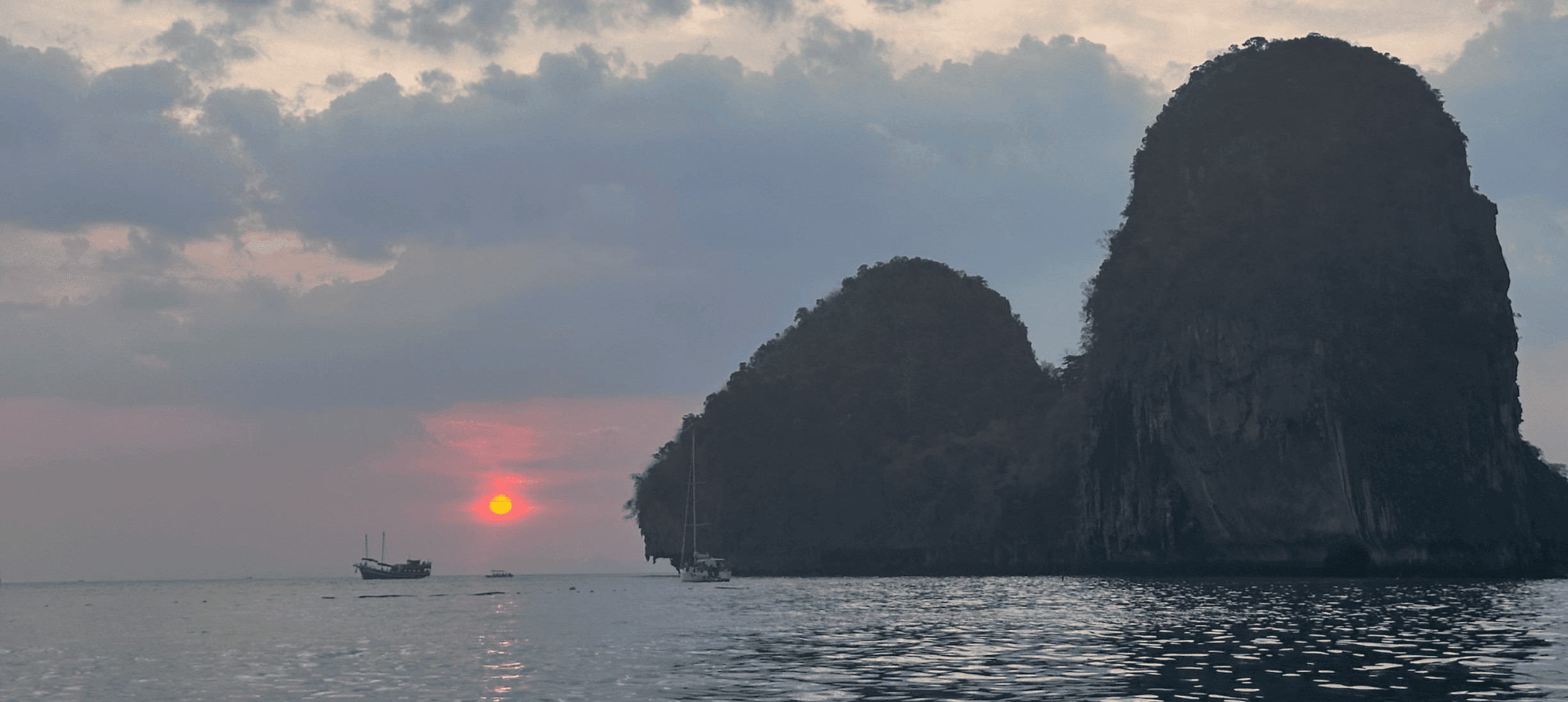 Sunset at Railay Beach in Krabi