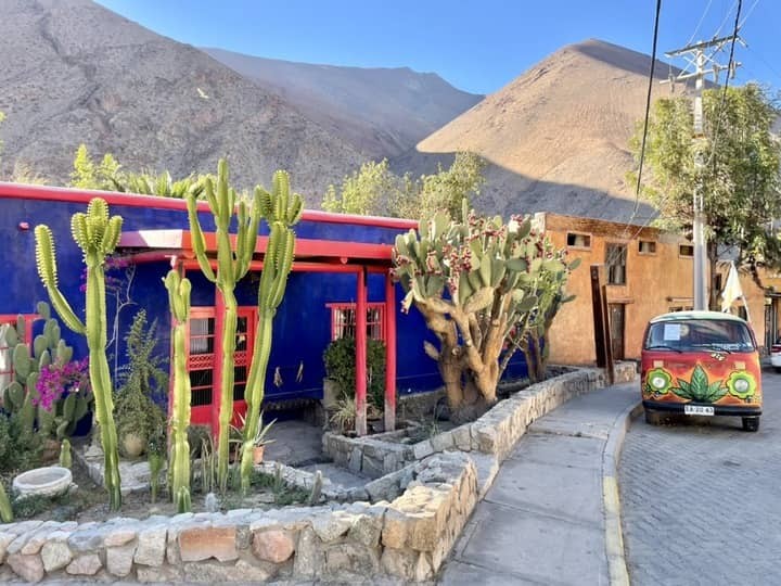 Pisco Elqui in Valle de Elqui, Chile, showcasing the clear skies and tranquil environment