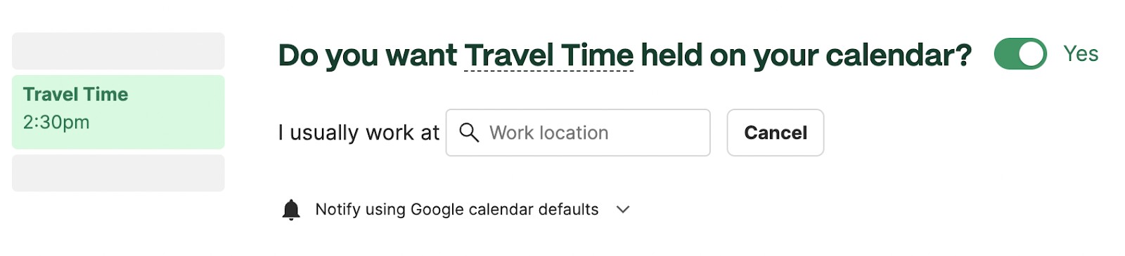 Automate Travel Time in Google Calendar