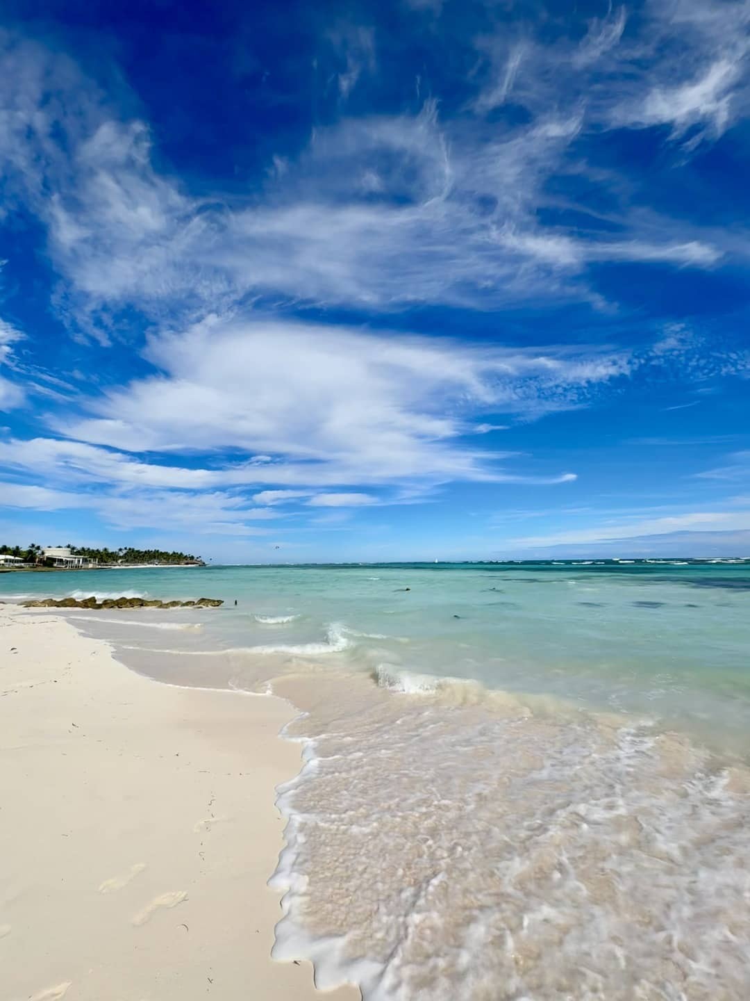 Dominican Republic, Punta Cana beach with clear sky