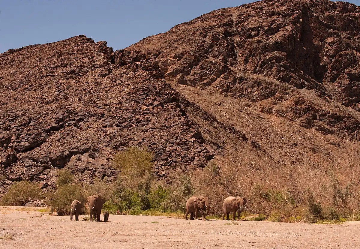 Kaokoland Namibia tourism attraction: Uninhabited scenic splendor with Himba people.