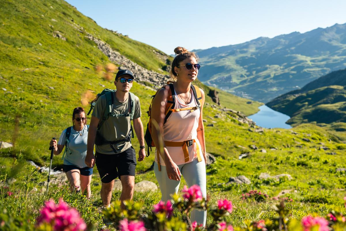 Hiking Trail in Les Menuires during Summer