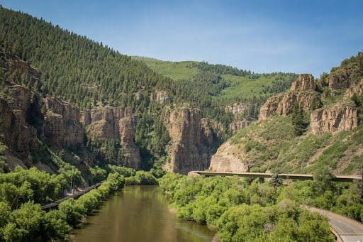 I-70 Glenwood Canyon traveling eastbound