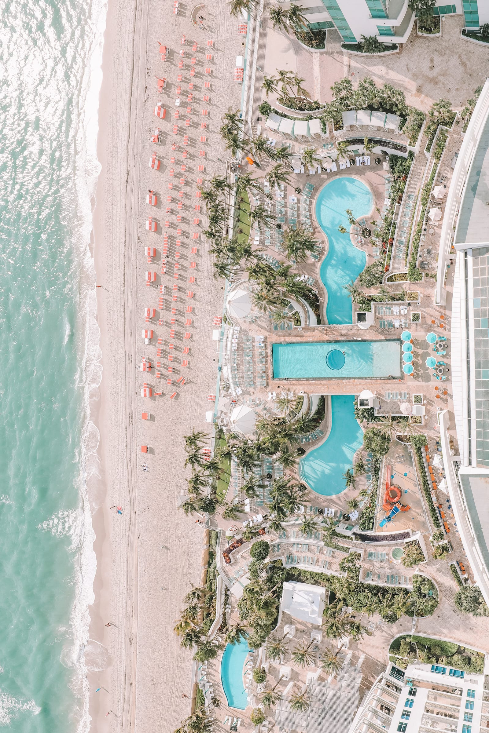 A beach scene in Fort Lauderdale, showcasing its coastal beauty