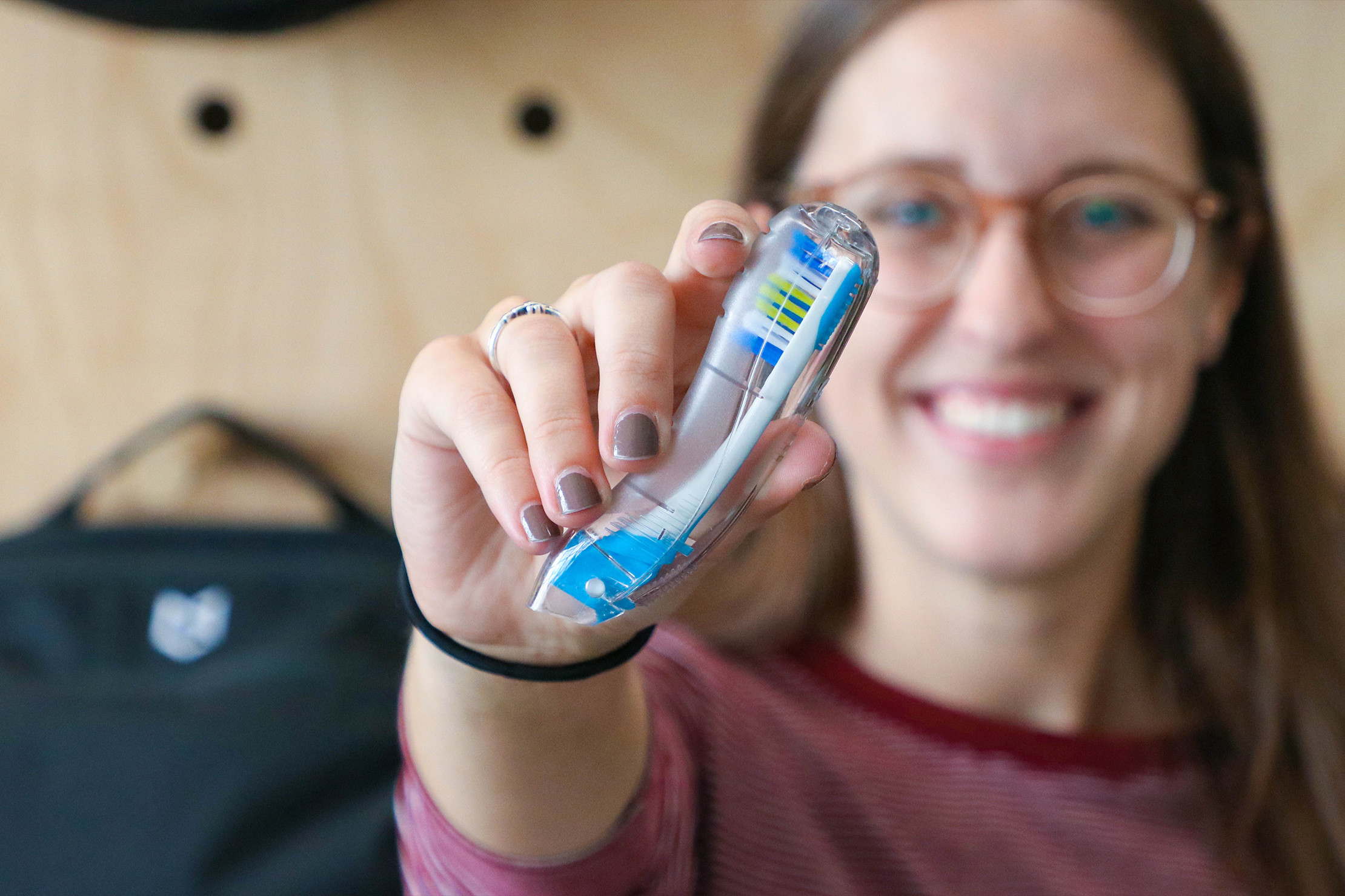 GUM Travel Toothbrush Folded for Compact Travel