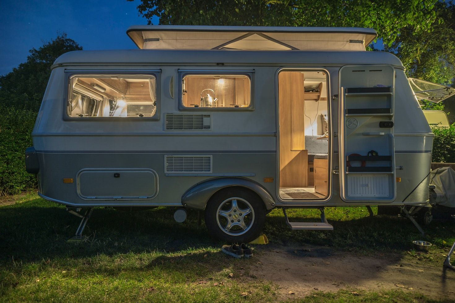 Travel Trailer in Natural Setting