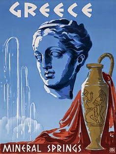 Vintage Greek travel poster