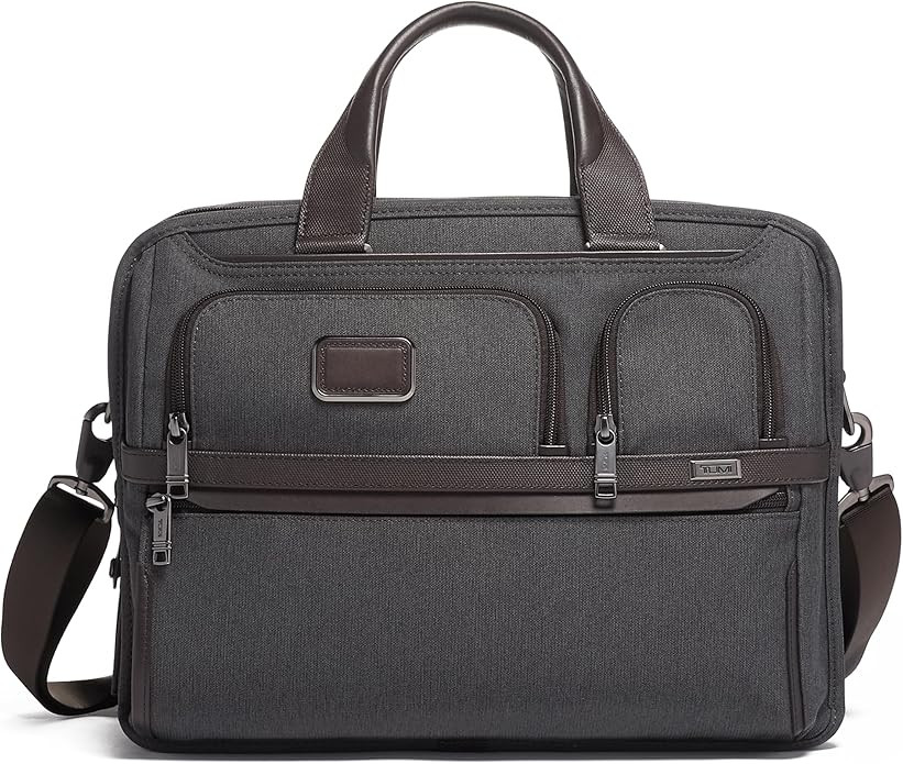 TUMI Alpha Expandable Organizer Laptop Briefcase