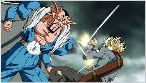 Goku's iconic stance, ready for battle