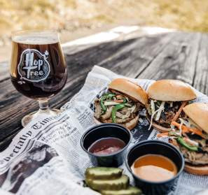 Burgers and beers at Hop Tree