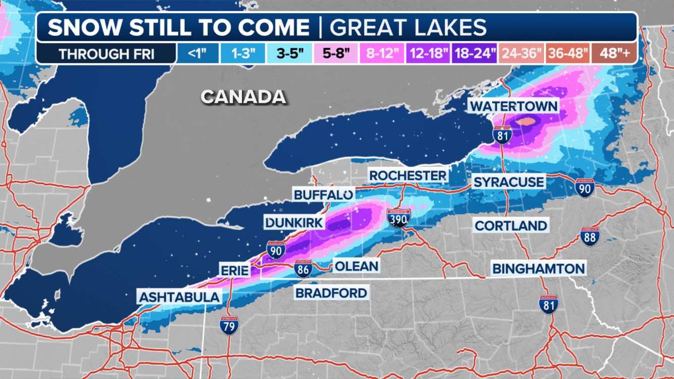 Heavy snowfall in Pennsylvania obscures visibility
