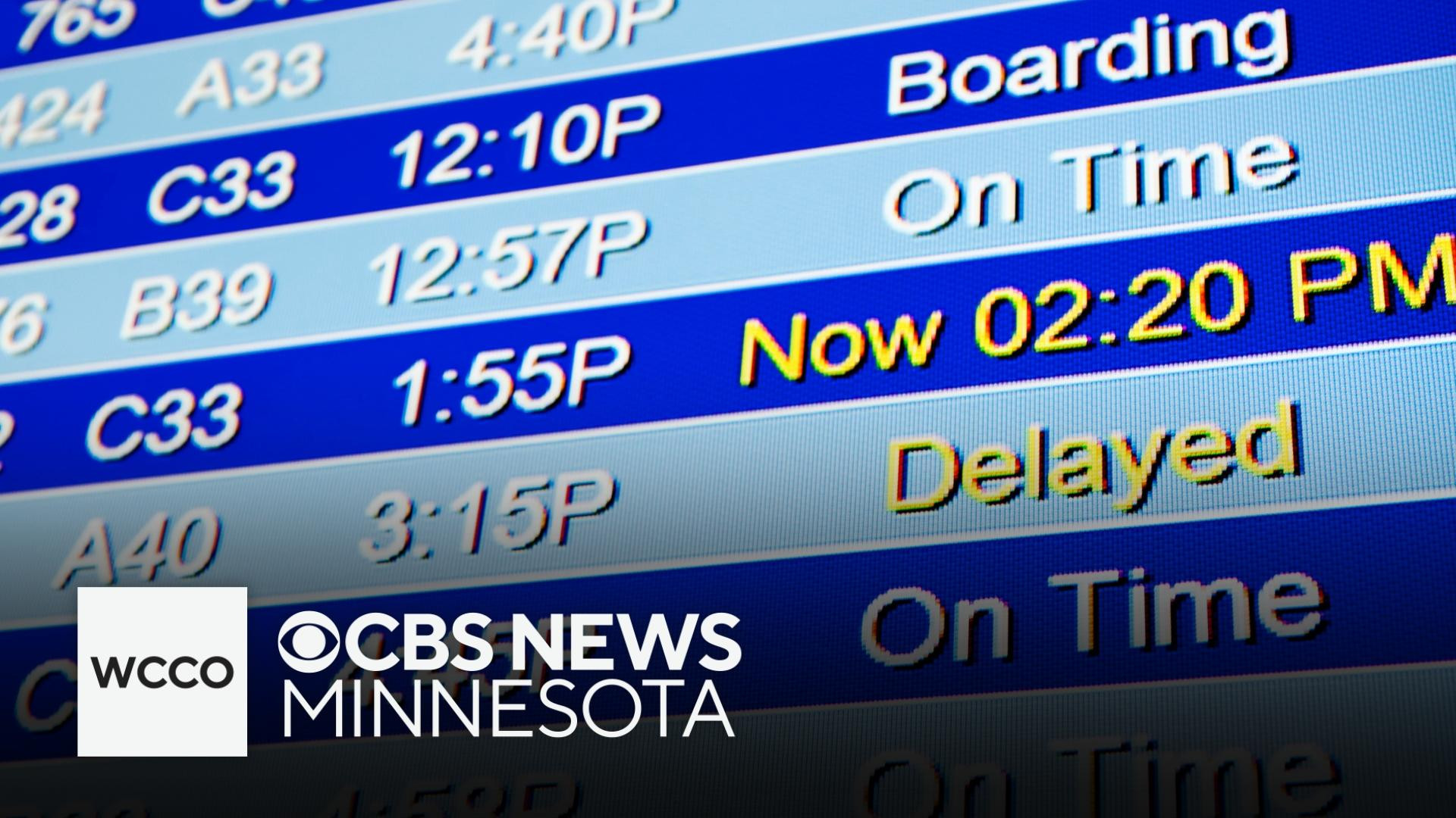 MSP Airport during the winter season