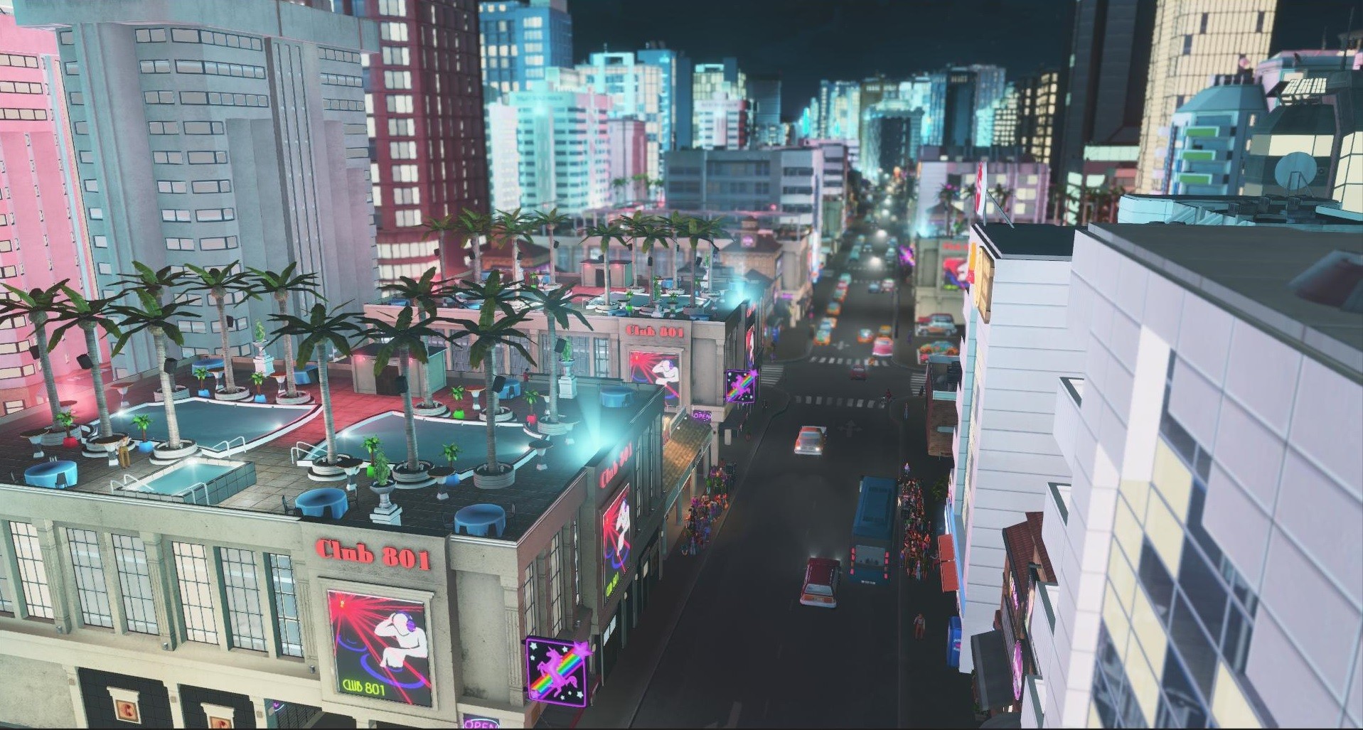 Taxis in Cities: Skylines efficiently transporting tourists