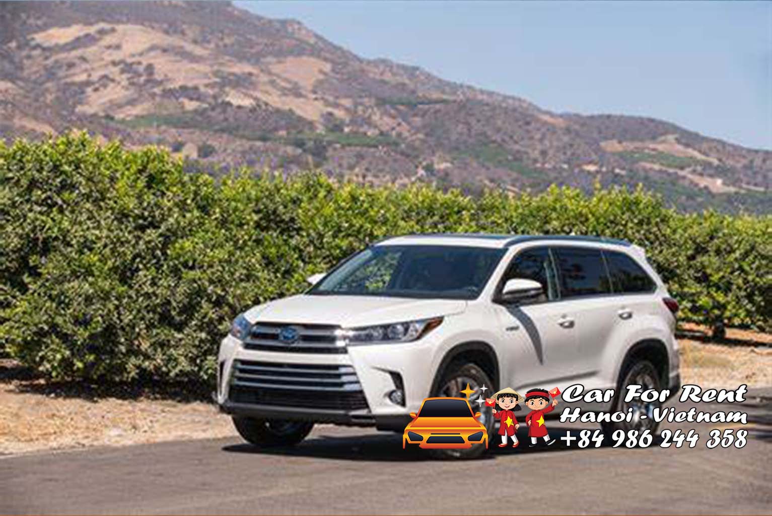 Toyota Highlander car rental 3 weeks